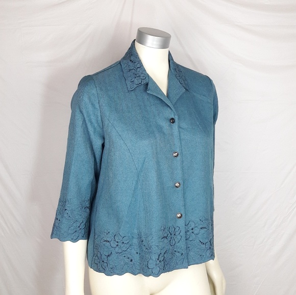 Alfred Dunner Button Shirt - Picture 2 of 4